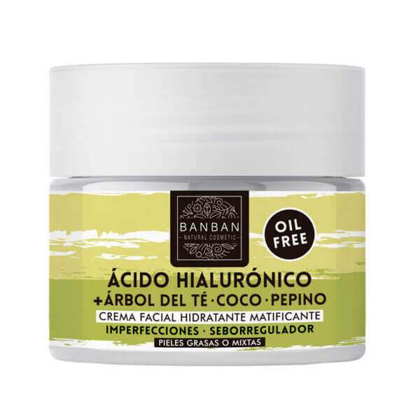 CREMA FACIAL ARBOL DEL TE Y ACIDO HIALURONICO