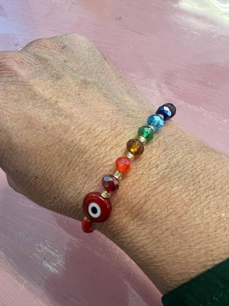 Pulsera Ojo Turco rojo